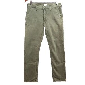 Mother The Vagabond Prep So Far Gone Jeans Womens 26 2 Green Denim Slim Earthy